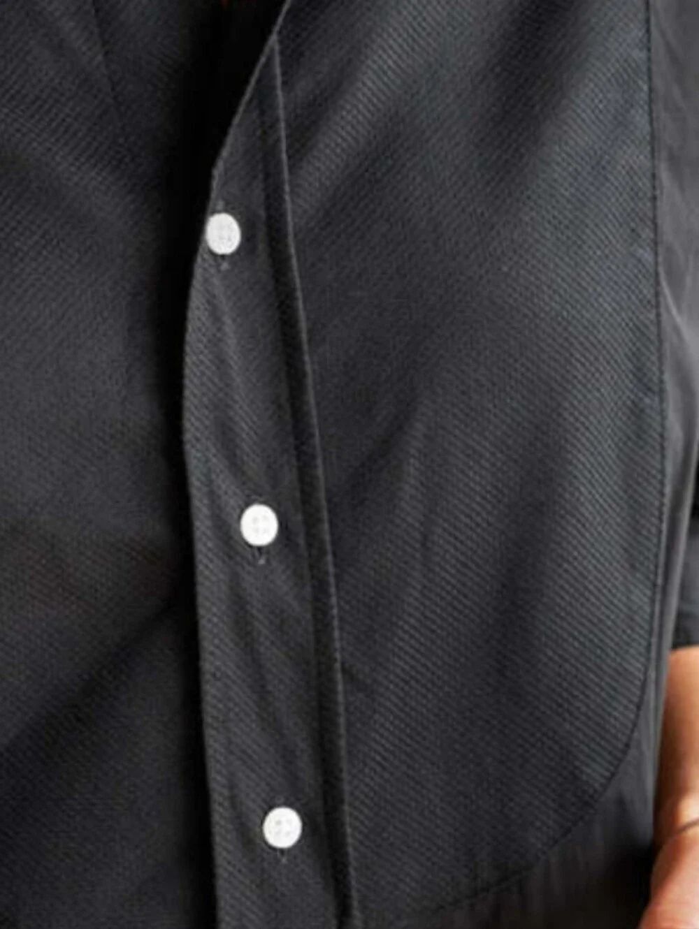 Frank & Eileen Tori Black Longline 100% Cotton Button-Down Shirt Dress Size XL - Picture 8 of 10